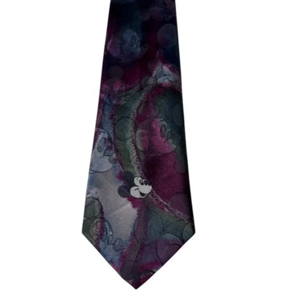 Vintage Cervantes Disney Silk Tie Mickey Mouse Abstract Artsy‎ Career Formal